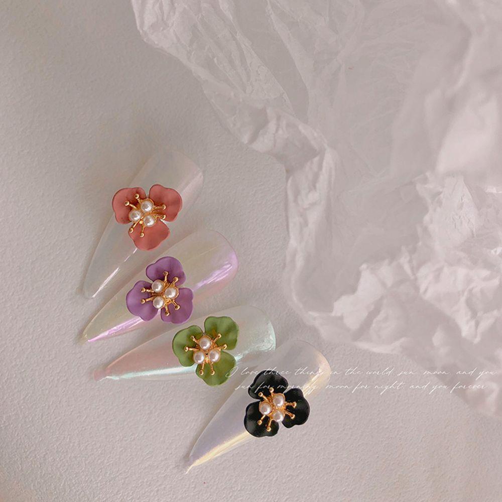 PATH Bộ 10 Phụ KiệN ĐíNh Trang Trí MóNg HìNh Hoa