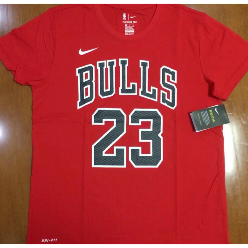 Áo Thun Cotton Tay Ngắn In Hình Cầu Thủ Bóng Rổ Chicago Bulls Số 23 Michael Jordan Cá Tính
