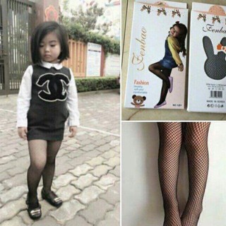 Quần tất lưới cho bé gái