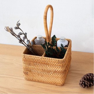 Giỏ rượu, chai lọ mây tre đan (đựng đồ đa năng )