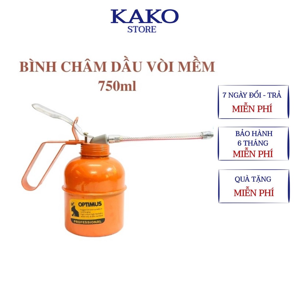 Vịt dầu sắt 750ml Bình Châm Dầu Nhớt Sắt, Kako