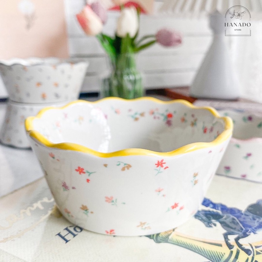 Thố hoa nhí viền gợn sóng, phong cách nhẹ nhàng cực xinh