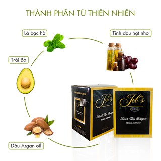 Dầu Gội Phủ Bạc JEB'S Gội Là Đen [Hộp 10 gói]