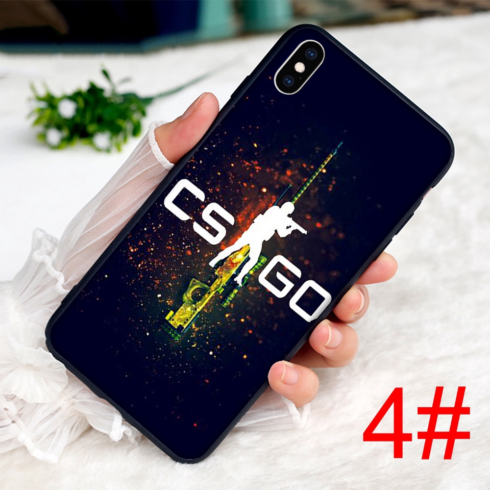 Ốp điện thoại dẻo họa tiết Counter Strike CS GO cho iPhone XS Max XR X 7 8 6 6S Plus 5 5S SE