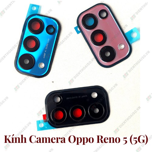 Kính và chụp camera oppo reno 5 5g có 3 màu xanh ,cam, đen