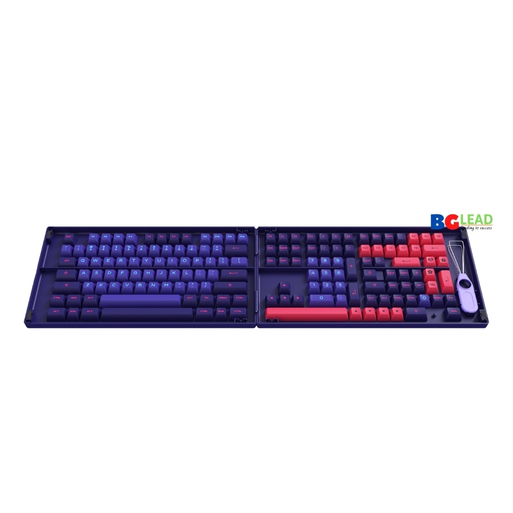 [Chính hãng] Bộ keycap cho bàn phím cơ Akko Neon Cherry Profile 157 nút|ASA Profile 158 nút - Mai Hoàng phân phối