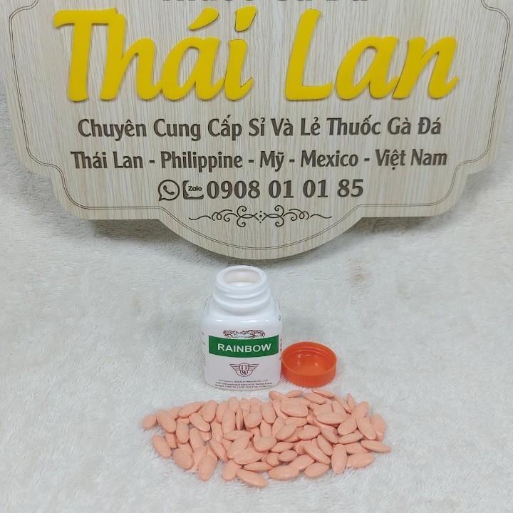 RAINBOW - thuốc nuôi gà tơ đá THOMO - (COMBO 1 hủ / 100 viên)