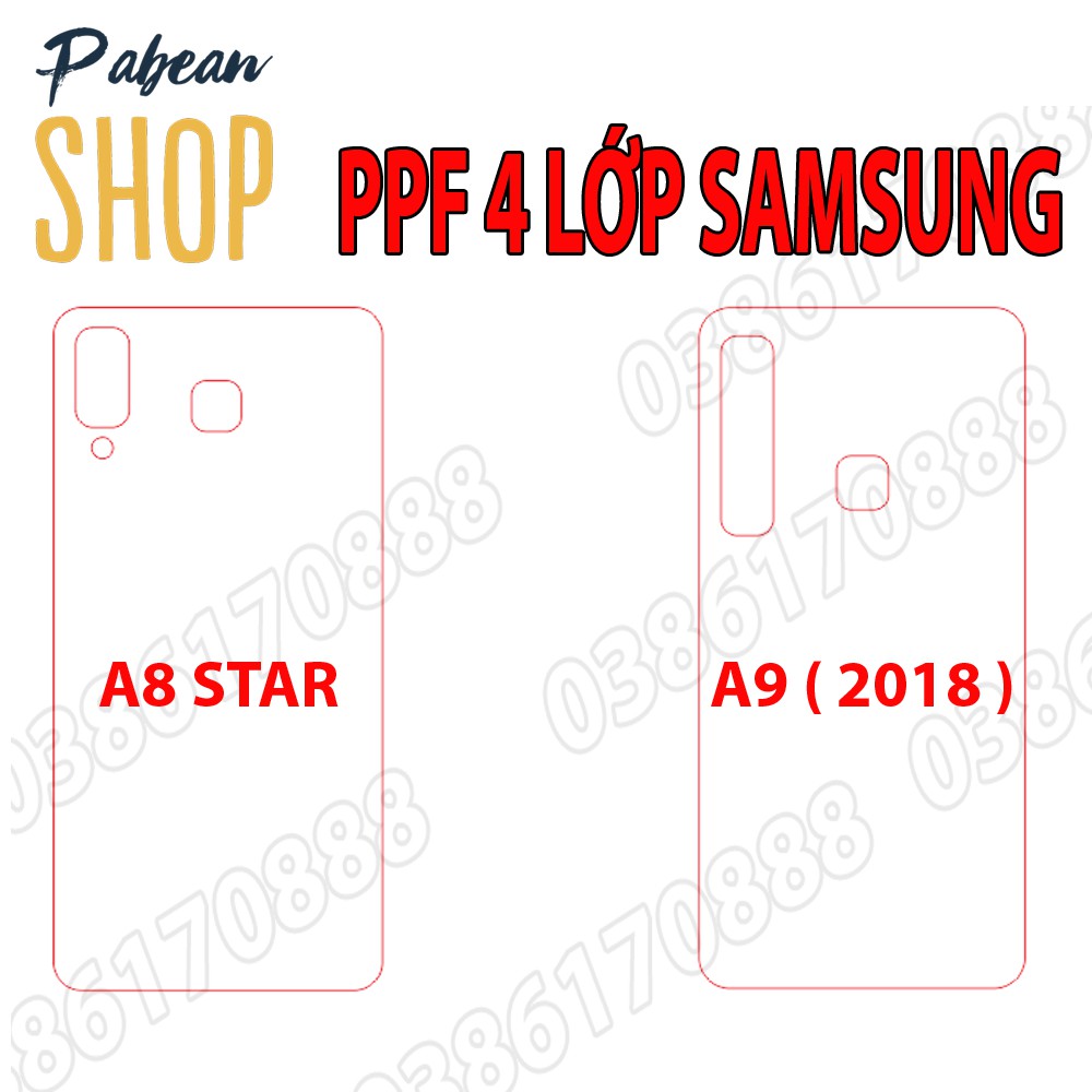 [NHÁM + TRONG]Dán lưng PPF 4 lớp chống va đập cho SAMSUNG A8 STAR / A9 ( 2018 )