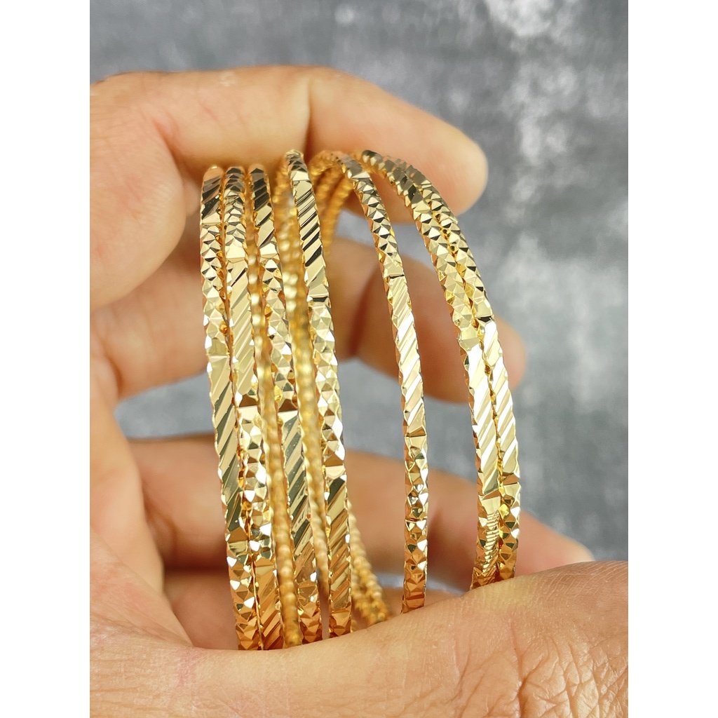 BỘ VÒNG XIMEN 7 CHIẾC KIỂU ĐẶC BIỆT CÓ KHOÁ GÀI MẠ VÀNG 18K CAO CẤP