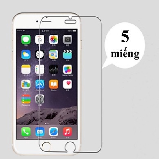 Combo 5 Kính cường lực thường IP 5 6 6plus 7 7 plus 8 8plus X Xsmax