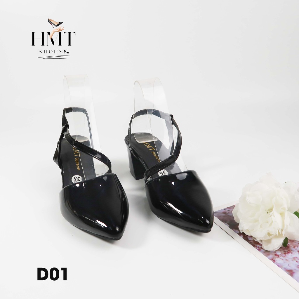 Giày cao gót bít mũi kiểu dáng công sở HMTSHOES D01