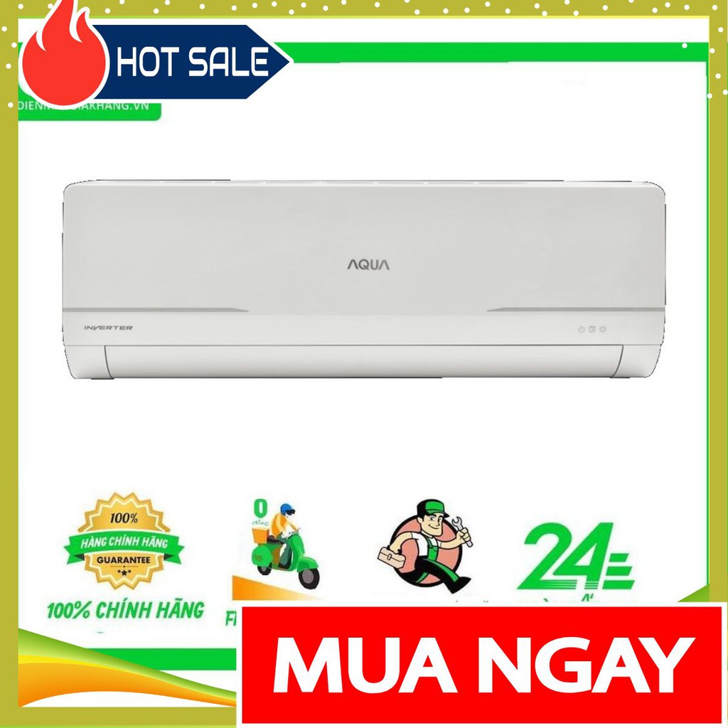 { GIÁ SỈ ) KCRV9WNM - MIỄN PHÍ CÔNG LẮP ĐẶT - Máy Lạnh AQUA Inverter 1.0 HP AQA-KCRV9WNM - CHỈ GIAO HỒ CHÍ MINH