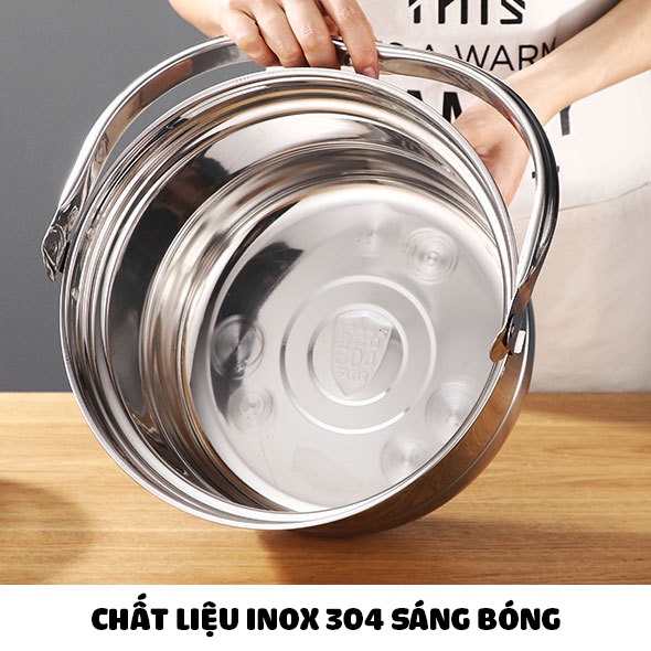 Nồi ủ nhiệt chân không, nồi nấu chậm đế gang 6.8L Thermal Cooker BG-304