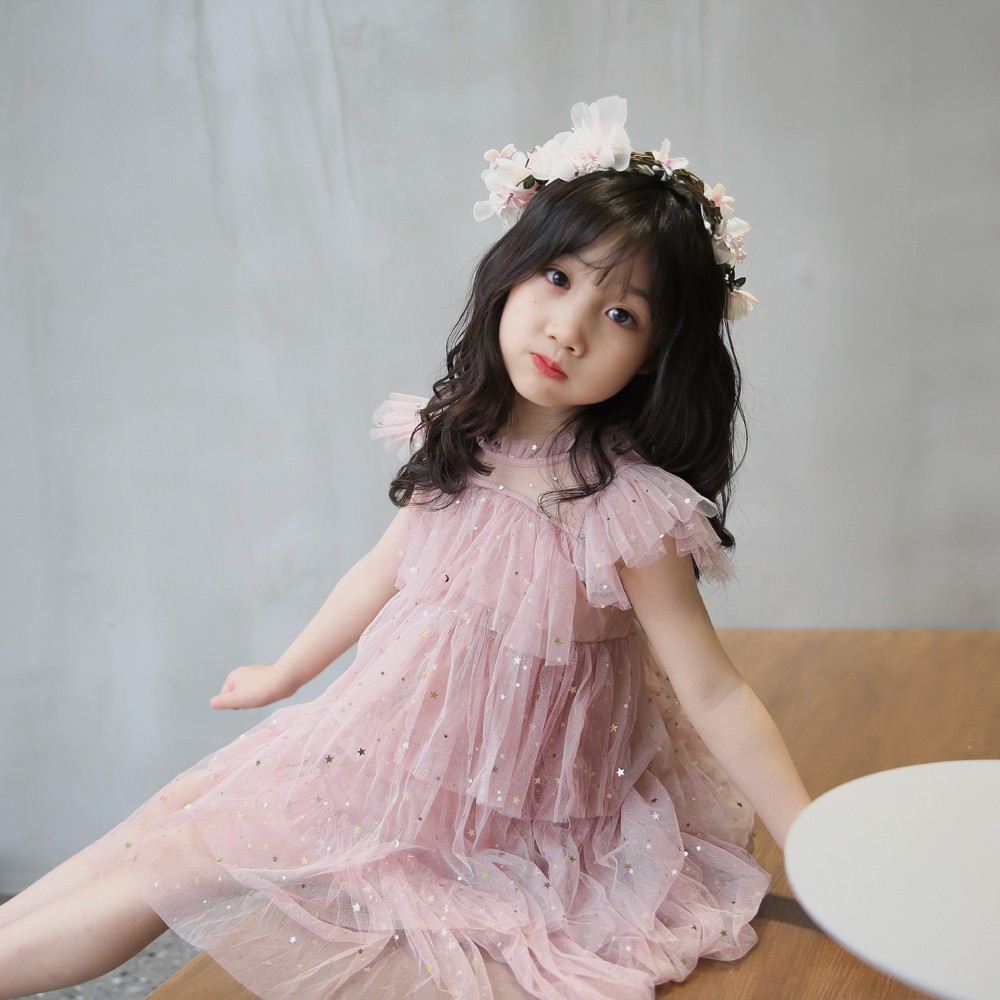 Đầm xòe công chúa xinh xắn cho bé gái
