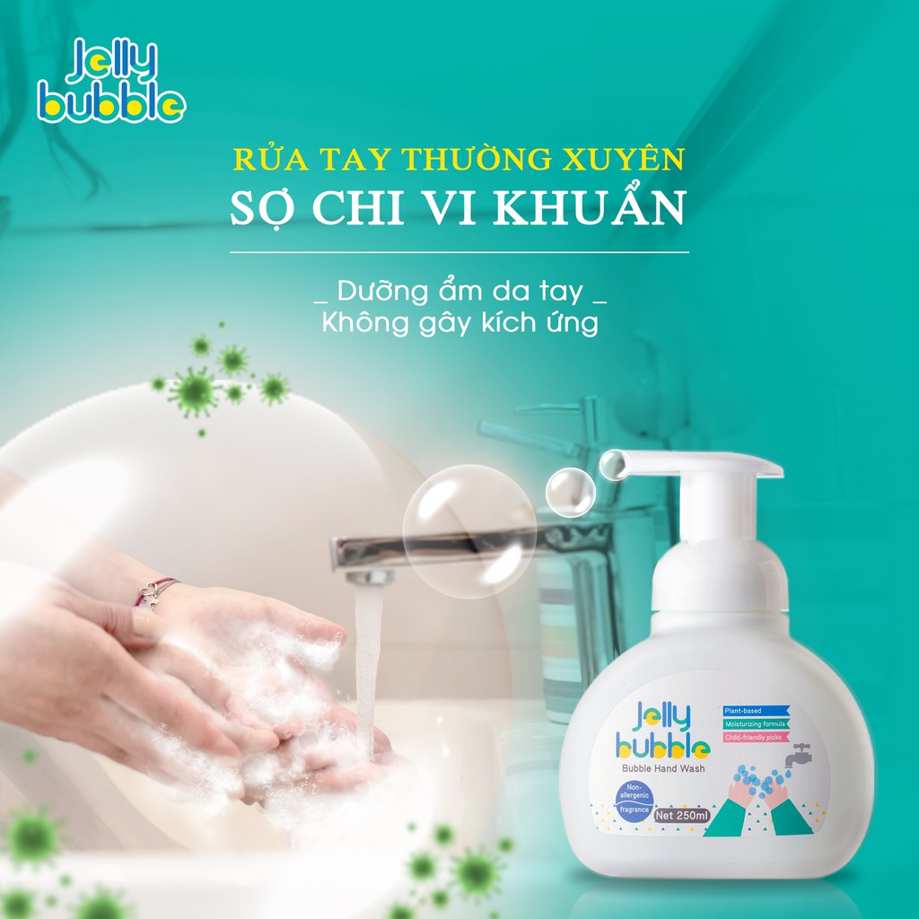 Nước rửa tay diệt khuẩn JELLY BUBBLE - 250ml