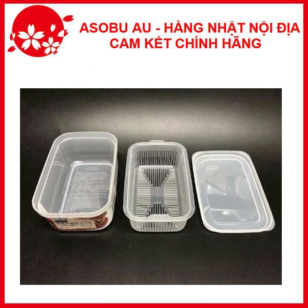 Hộp nhựa đựng thực phẩm 2 lớp 600ml Nakaya Nhật Bản