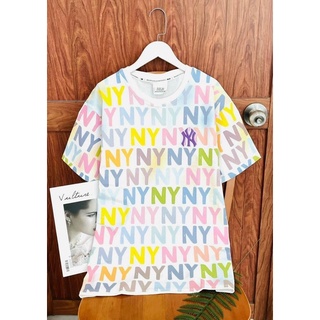 áo MLB NY monogram cầu vồng