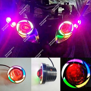 Đèn Led mắt cú xe máy Wave, Exciter, Winner.. đèn U7 không lồng - giá 1 chiếc