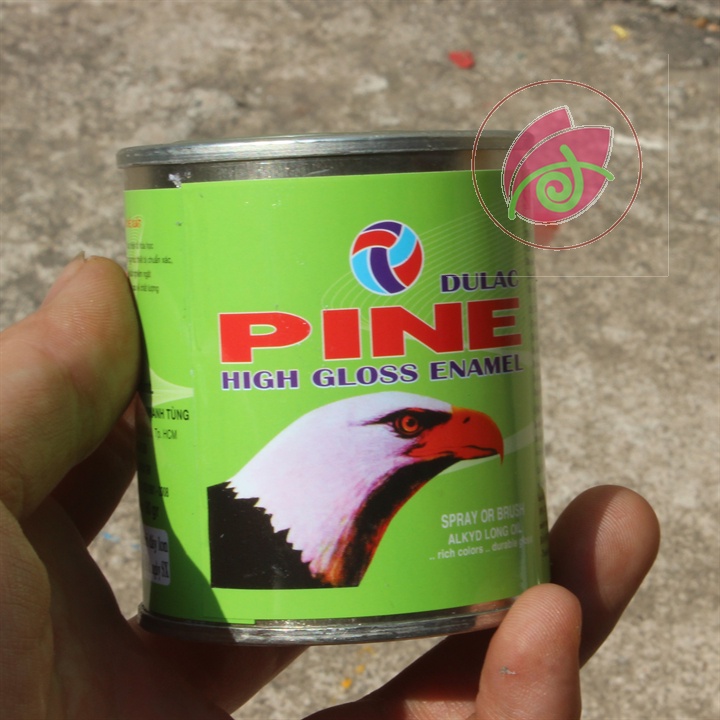 Sơn dầu con ó Pine 80g màu đen, đỏ, vàng, trắng, bạc, xanh dương, xanh lá, cam