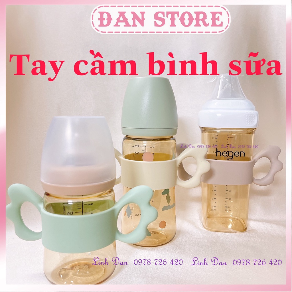 Tay cầm bình sữa moyuum pigeon lanshion bằng silicon siêu mềm