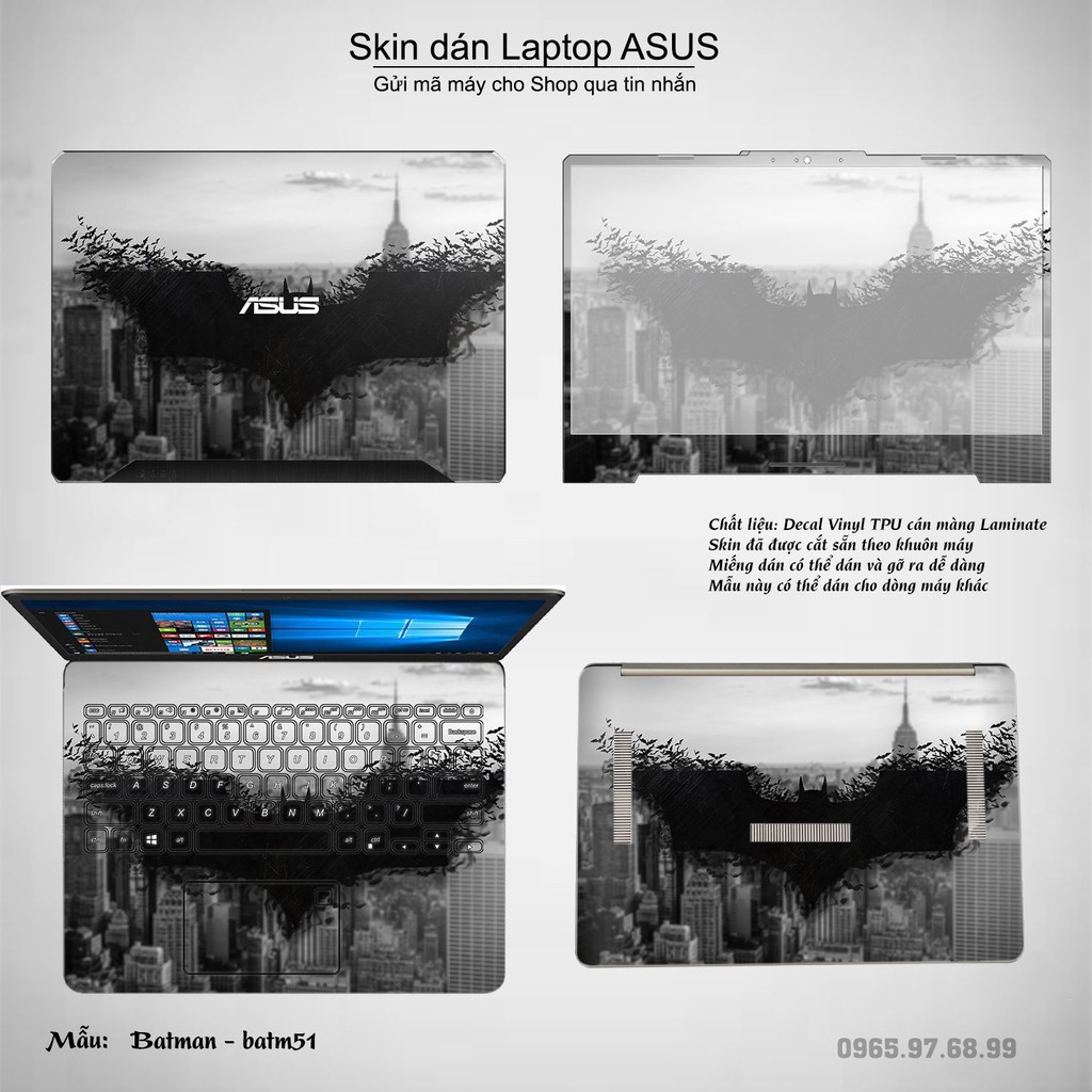 Skin dán Laptop Asus in hình Người dơin _nhiều mẫu 2 (inbox mã máy cho Shop)