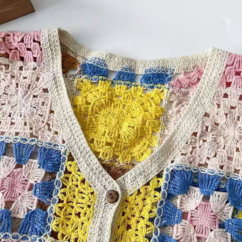 Áo Khoác Cardigan Họa Tiết Hoa Dễ Thương Dành Cho Nữ