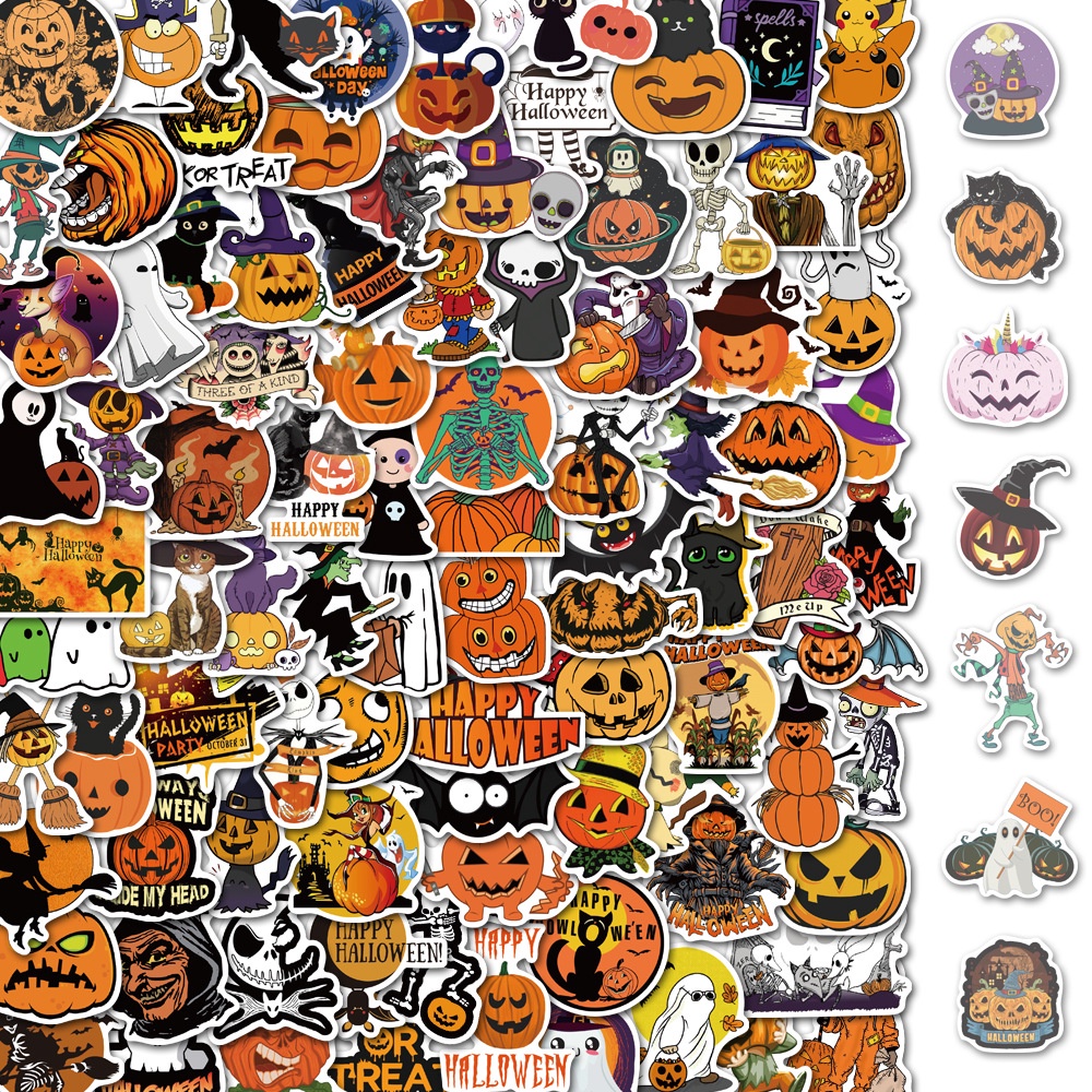 Bộ 50 Miếng Dán Graffiti Sticker Hoạt Hình Nhật Bản - Doremon - Hello Kitty - Phi Hành Gia - Phong Cảnh