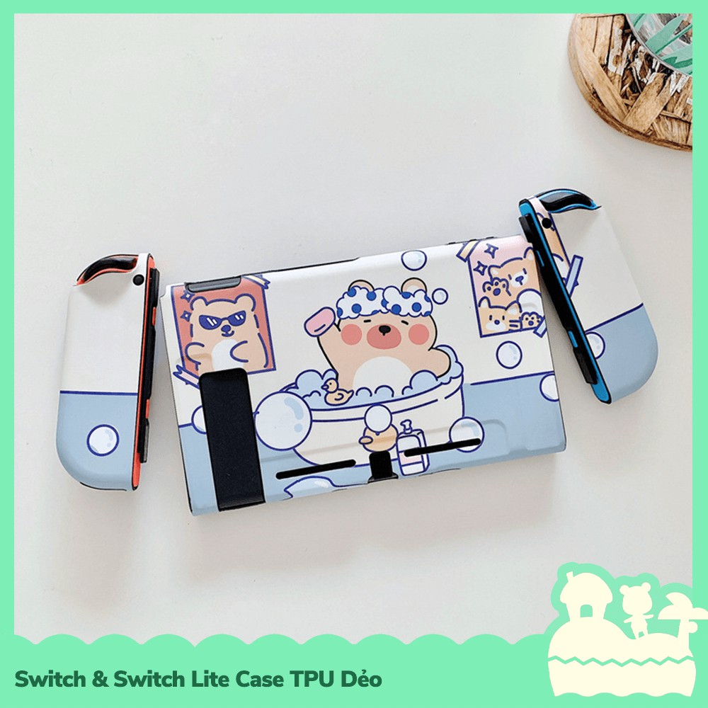 [Sẵn VN] Phụ Kiện Case Ốp Lưng Nintendo Switch / Switch Lite TPU Dẻo Nhân Vật Hoạt Hình Gấu & Vịt Đáng Yêu