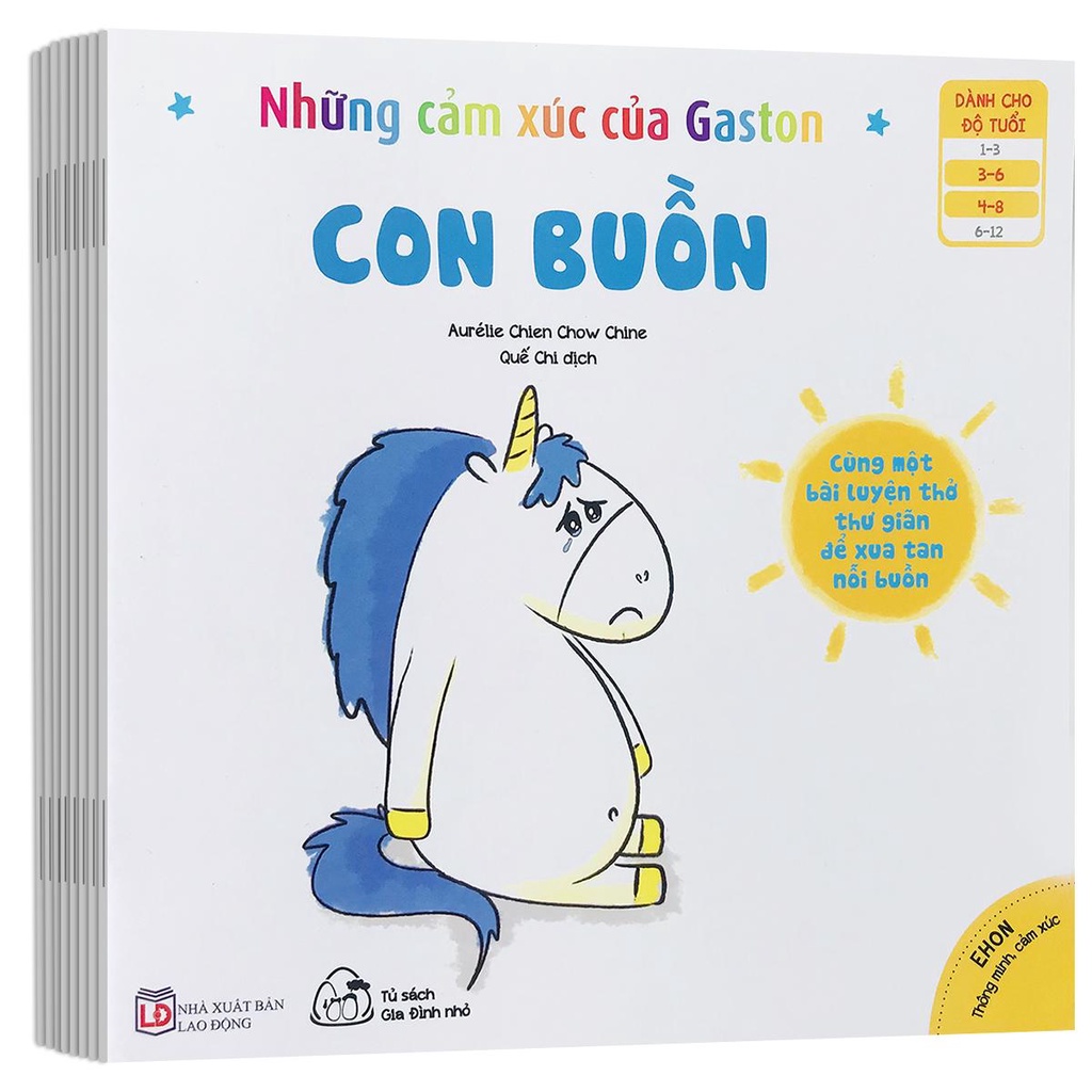 Sách - Ehon Thông Minh, Cảm Xúc - Những Cảm Xúc Của Gaston (Cho bé 3-8 tuổi) (Tùy chọn: bộ 8 cuốn, bộ 6 cuốn, bộ 4 cuốn)