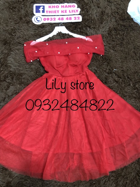 Ảnh và video thật 1000% Đầm công chúa trễ vai giá gôc 300k