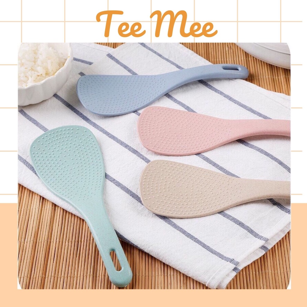 Muôi lấy cơm lúa mạch nhiều màu sắc an toàn - Vá lấy cơm, muỗng xới cơm lúa mạch chống dính