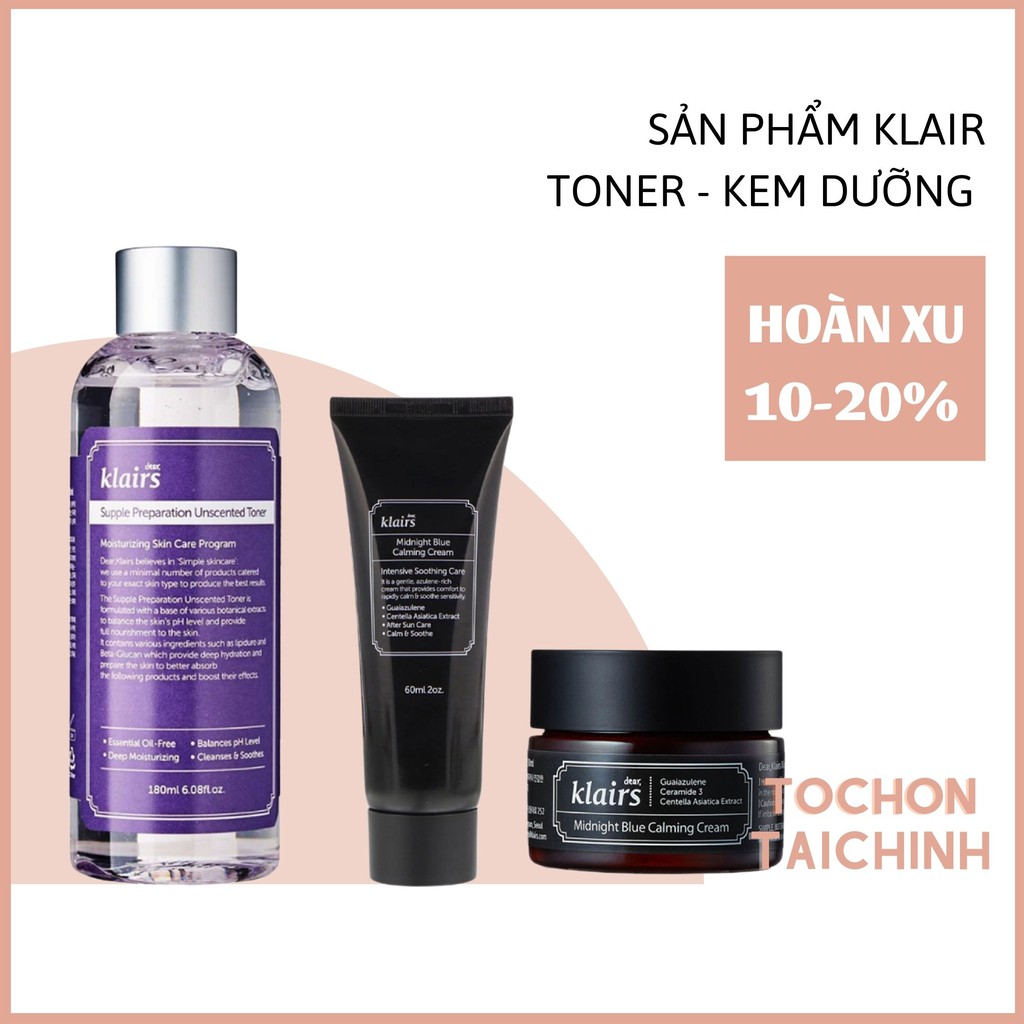 Bộ sản phẩm Nước hoa hồng Toner Dear Klairs Supple Prepara 180ml | BigBuy360 - bigbuy360.vn