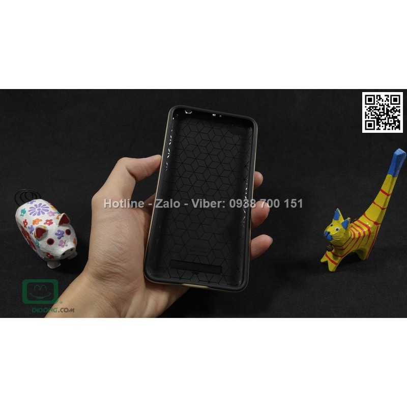 Ốp lưng Xiaomi Redmi 4 Likgus chống sốc vân carbon