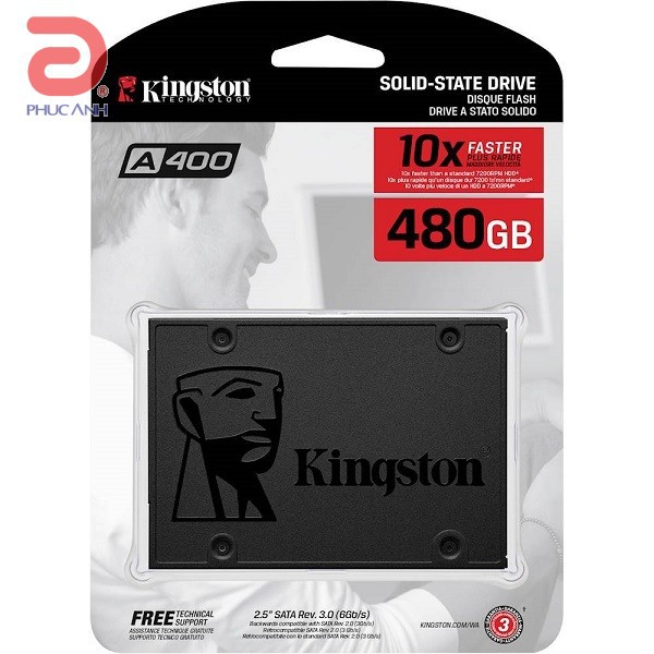 Ổ cứng SSD Kingston A400 SATA 3 480GB SA400S37/480