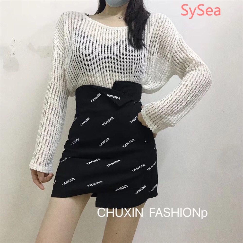 Chân Váy Chữ A Lưng Cao In Chữ Thời Trang Mùa Hè Cho Nữ | BigBuy360 - bigbuy360.vn