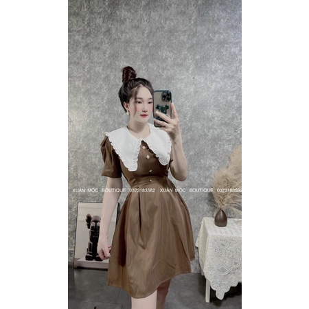 BIGSIZE Đầm cổ bèo mini xinh xắn bigsize 50-90kg