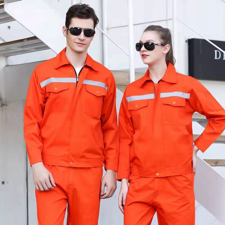 Áo Khoác Bảo Hộ Lao Động Vải cotton Phản Quang Size S - 4XL Cho Nam Và Nữ [DOO SAFETY]