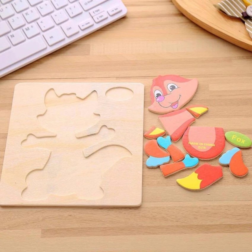 Combo 10 Bức Tranh 3D Ghép Hình Động Vật Có Tiếng Anh Giúp Bé Vừa Học Vừa Chơi