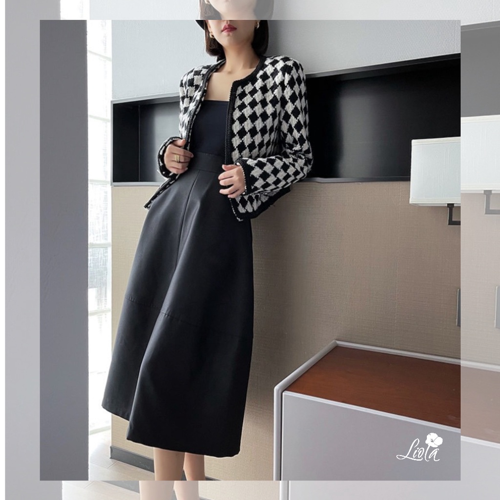 Chân Váy Xoè Thời Thượng Chất Liệu Tapta Lên Form Cực Xịn | LIOLA