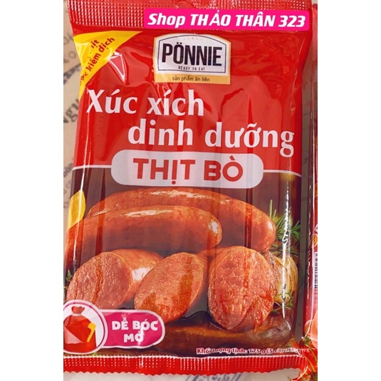- Xúc Xích Dinh Dưỡng Ponnie Thịt Heo