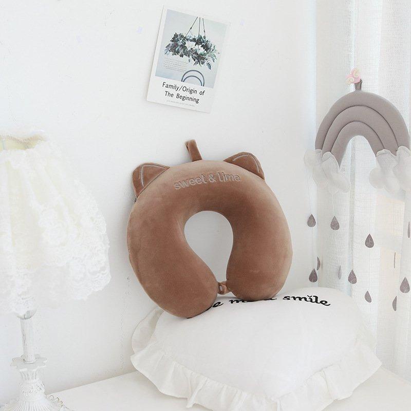Gối chữ U kê cổ chống đau mỏi vai gáy dùng cho văn phòng du lịch Sweet & Time