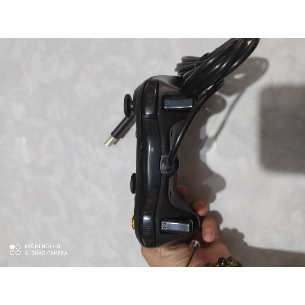 [Loại 1] Tay cầm chơi game cho máy tính FO4 kiểu Xbox 360 có rung - LED XANH LÁ | BigBuy360 - bigbuy360.vn