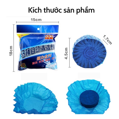 [Gói 10 viên] Viên thả bồn cầu SALE Viên tẩy nhà vệ sinh toilet diệt khuẩn khử mùi hôi làm sạch an toàn tiện dụng