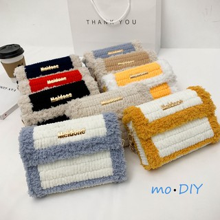 Túi len tự đan phối màu, túi handmade tự đan siêu hot tiktok set đầy đủ phụ kiện ,meidiro