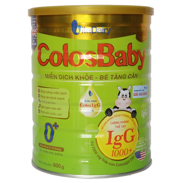 Sữa bột ColosBaby 800g Gold 1000IgG 0+ Mẫu mới Date 2025