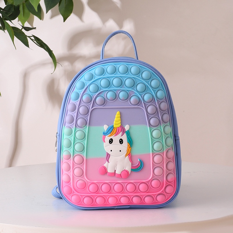 Balo Pop It - Mẫu balo mầm non cho bé gái chống thấm nước chất liệu an toàn quà tặng sinh nhật E1048