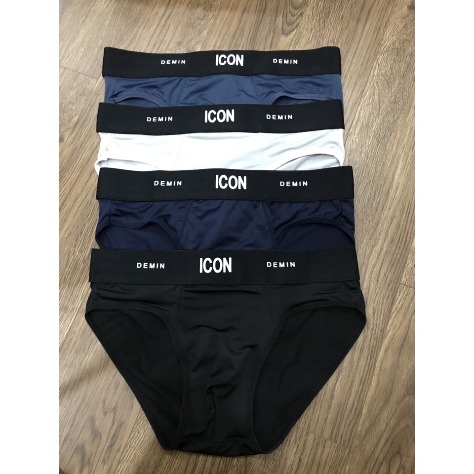 Quần lót nam tam giác cực xịn xò, Quần sịt nam chéo co dãn 4 chiều siêu mịn mát ICON