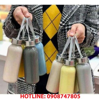 Combo 5 chai thủy tinh 300ml có dây xách