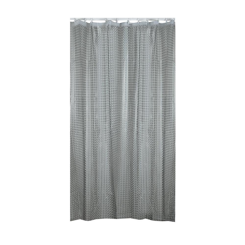 HomeBase MOYA Rèm tắm bằng PEVA PE3003B W180xD0.1xH180 Cm màu xám