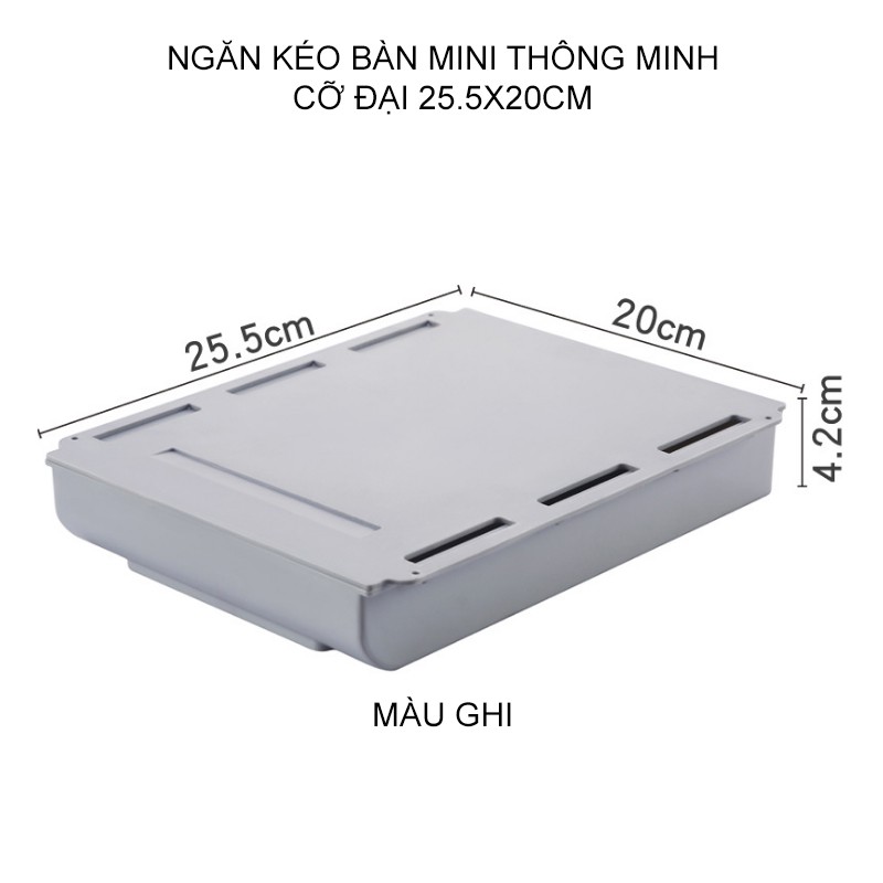 NGĂN KÉO GẮN BÀN MINI ĐỂ ĐỒ THÔNG MINH NHIỀU KÍCH CỠ